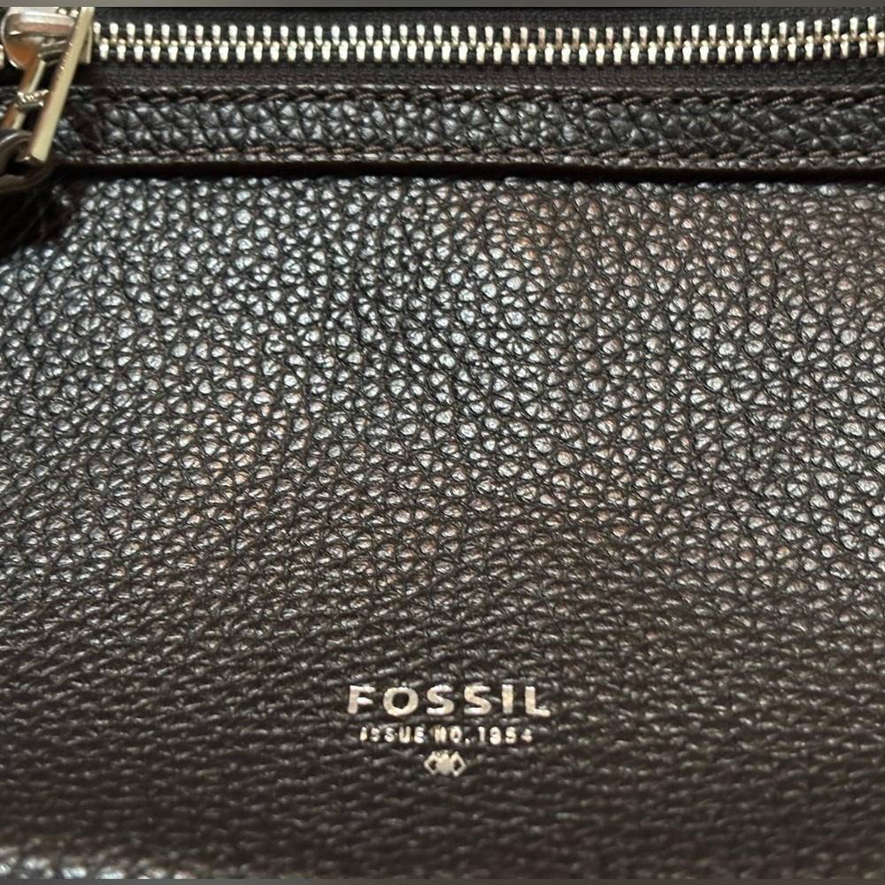 Fossil Black Pebbled Leather Shoulder Bag - Picture 5 of 5